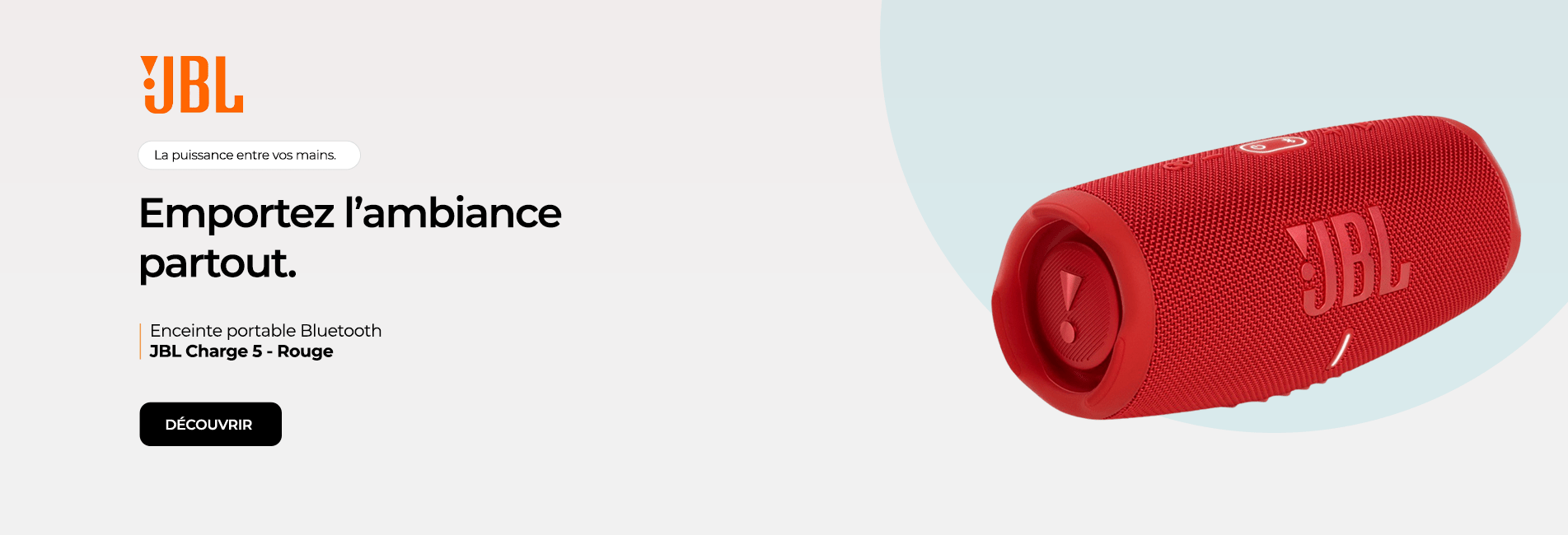 Enceinte portable Bluetooth JBL Charge 5 - Rouge